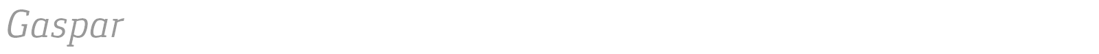 Gaspar font preview